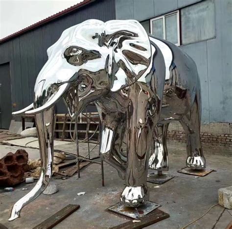 sheet metal elephant|metal elephant.